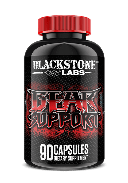 Red and Black bottle Blackstone Labs Gear Support - Supplement Shop.