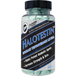 Clear bottle with black top of Halotestin | Strength Gains | Hi-Tech Pharmaceuticals - Supplement Shop