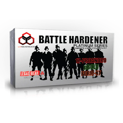 Multi-Colored Box of LG Sciences: Battle Hardener Kit | Prohormone Hardening Cycle - Supplement Shop