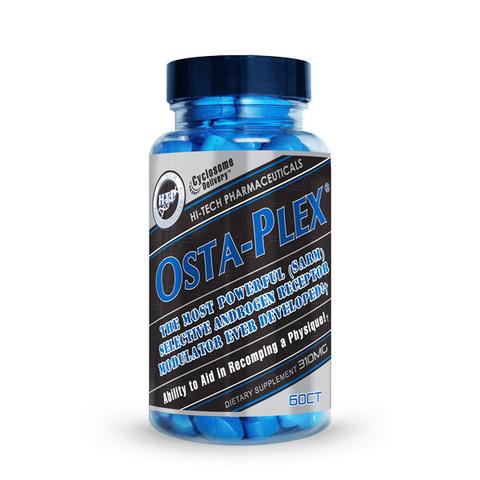 Osta-Plex dietary supplement by Hi-Tech Pharmaceuticals, labeled as the most powerful SARM with the ability to aid in recomping a physique and selective androgen receptor modulation